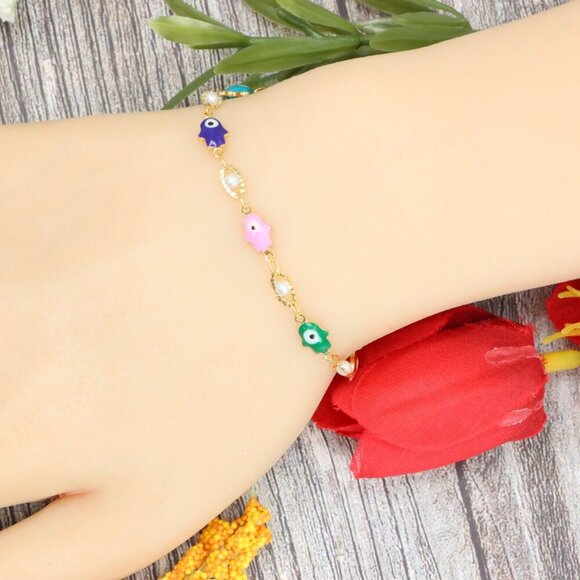 "Trendy Handmade Bracelet – A Stylish Gift for Women & Girls, MAR091491 - Picture 10 of 10